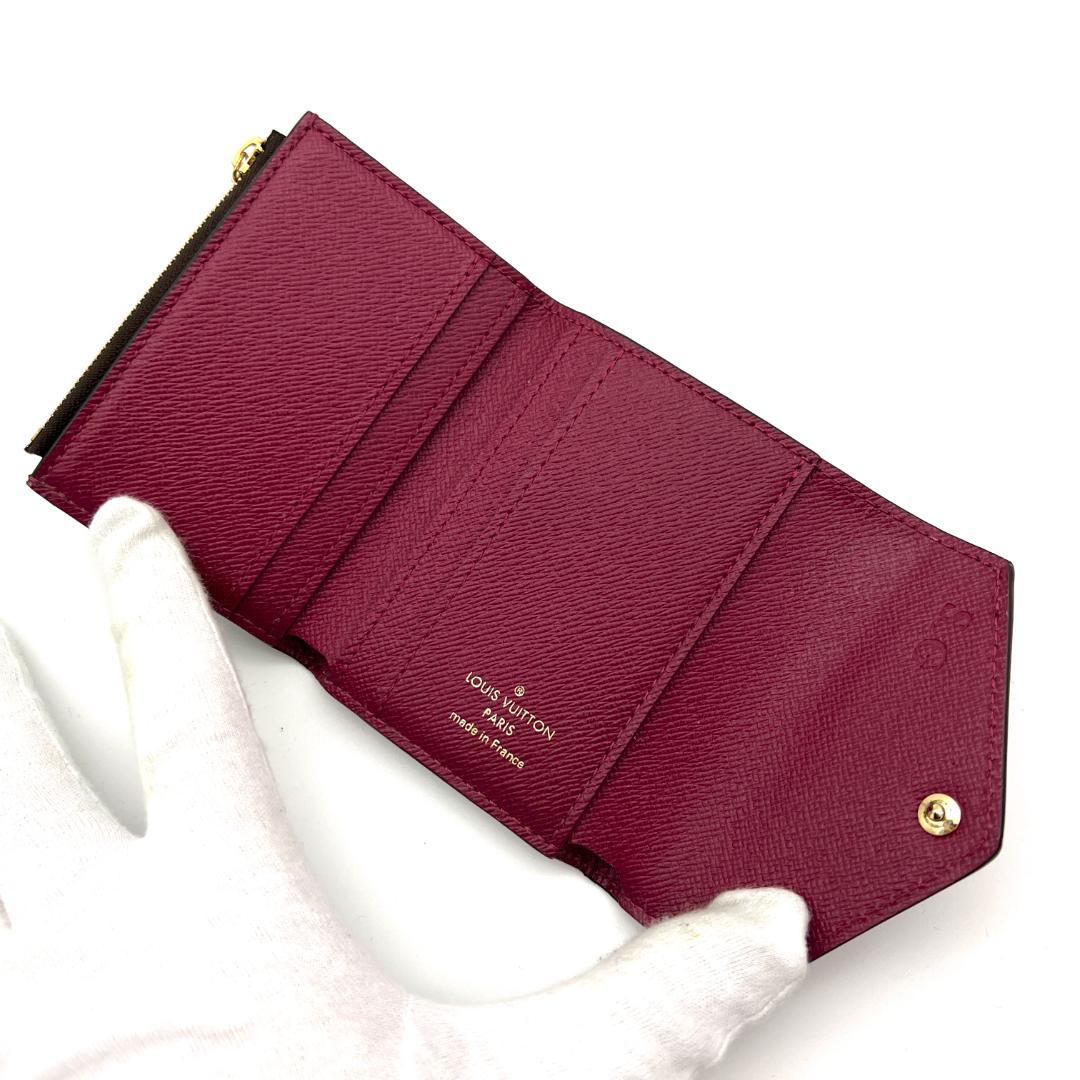 【超極美品】ルイヴィトン モノグラム ポルトフォイユ ゾエ フューシャ A731