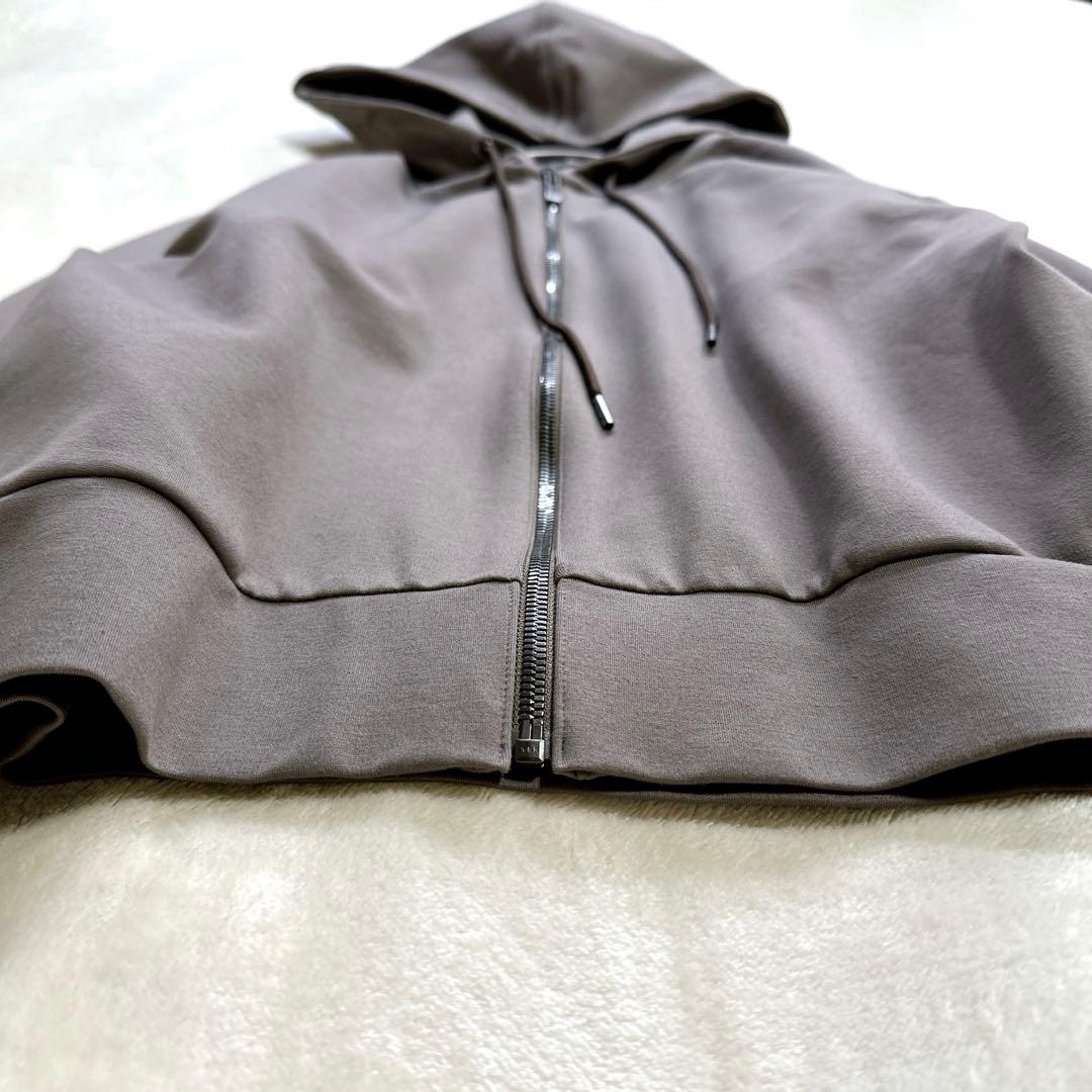 極美品 S セオリー ジップアップパーカー スウェット ジャージー フーディー