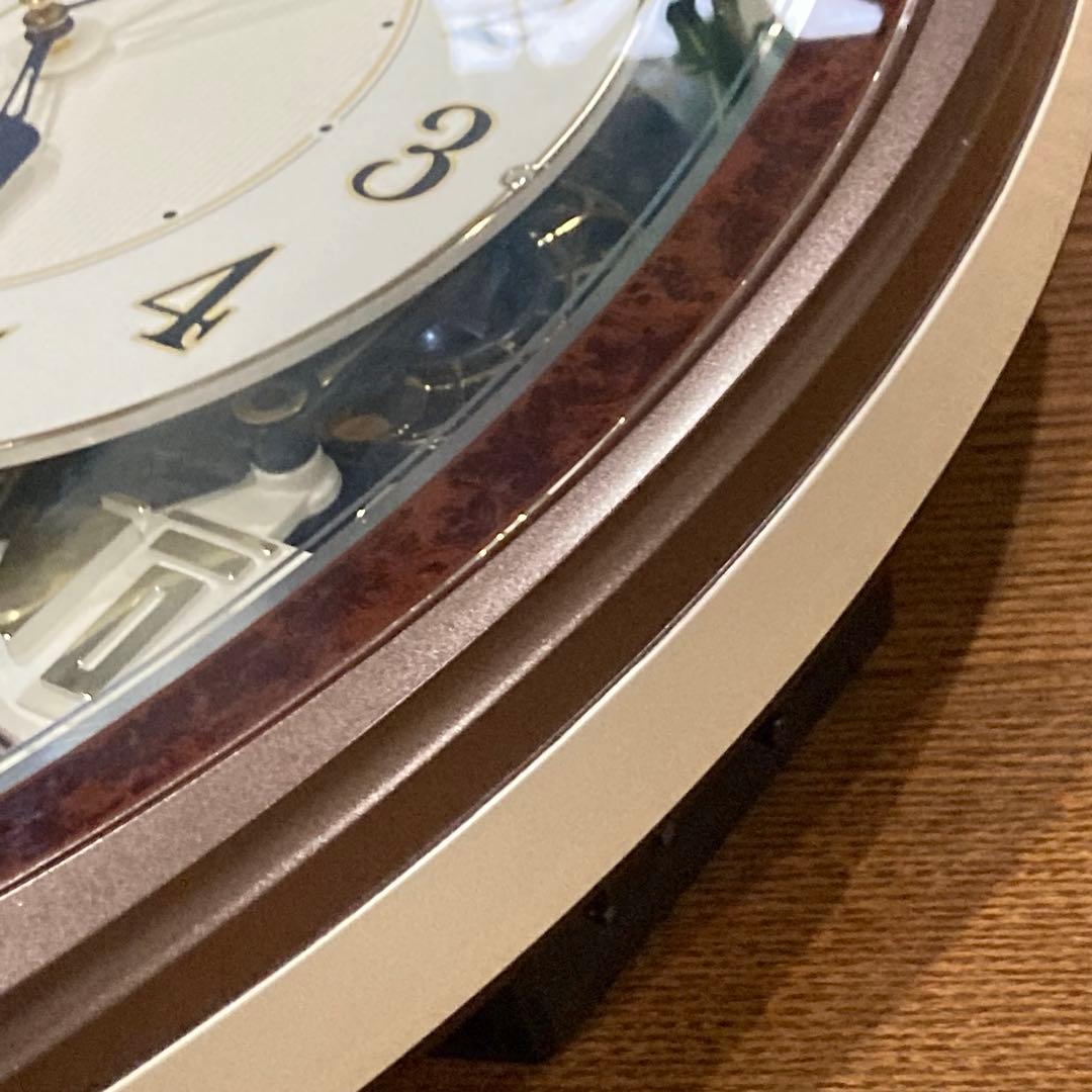 【美品】RHYTHMスモールワールドアルディ 4MN545RH23 からくり時計