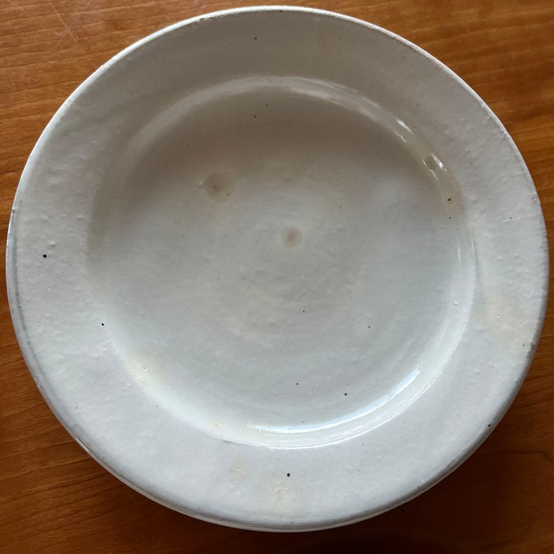 福永芳治　粉引六寸皿　5枚セット