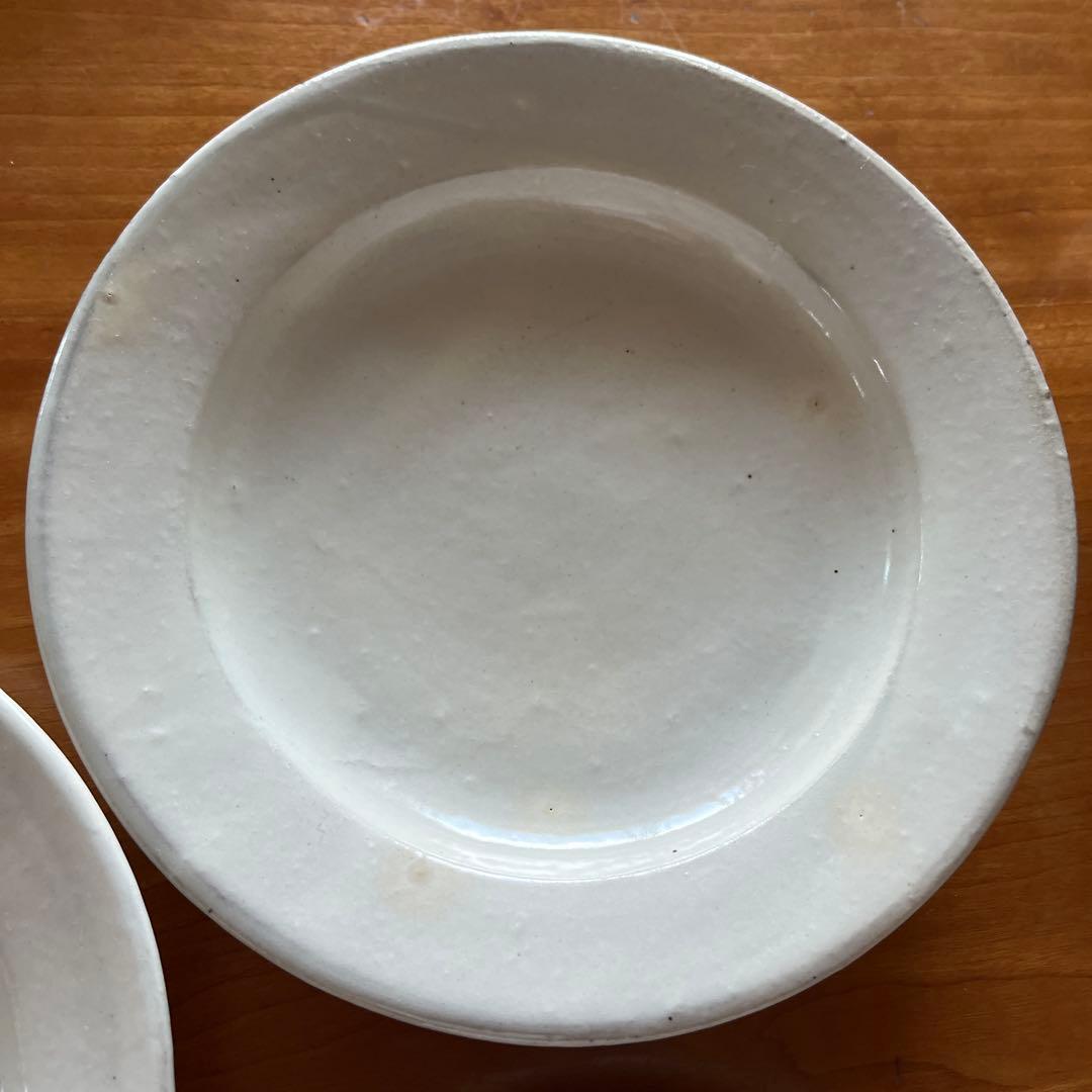 福永芳治　粉引六寸皿　5枚セット