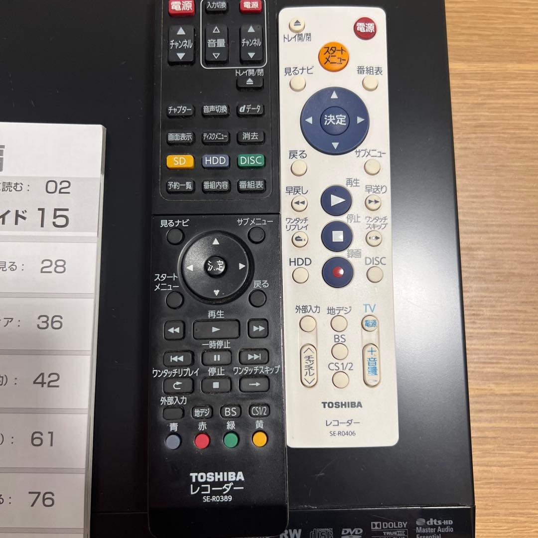 TOSHIBA DBR-Z110 ブルーレイレコーダー