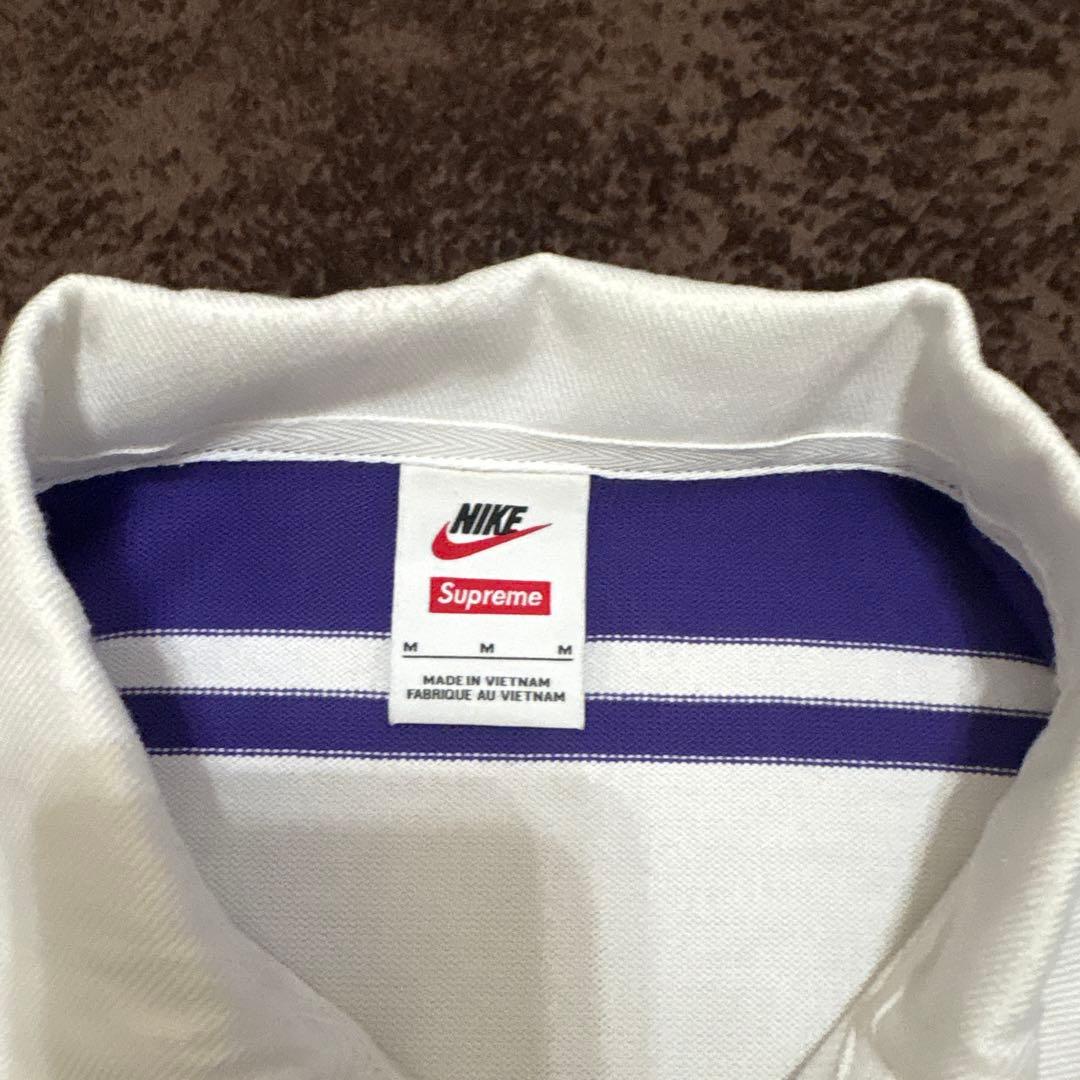 トップス Supreme x Nike Stripe Rugby Purple