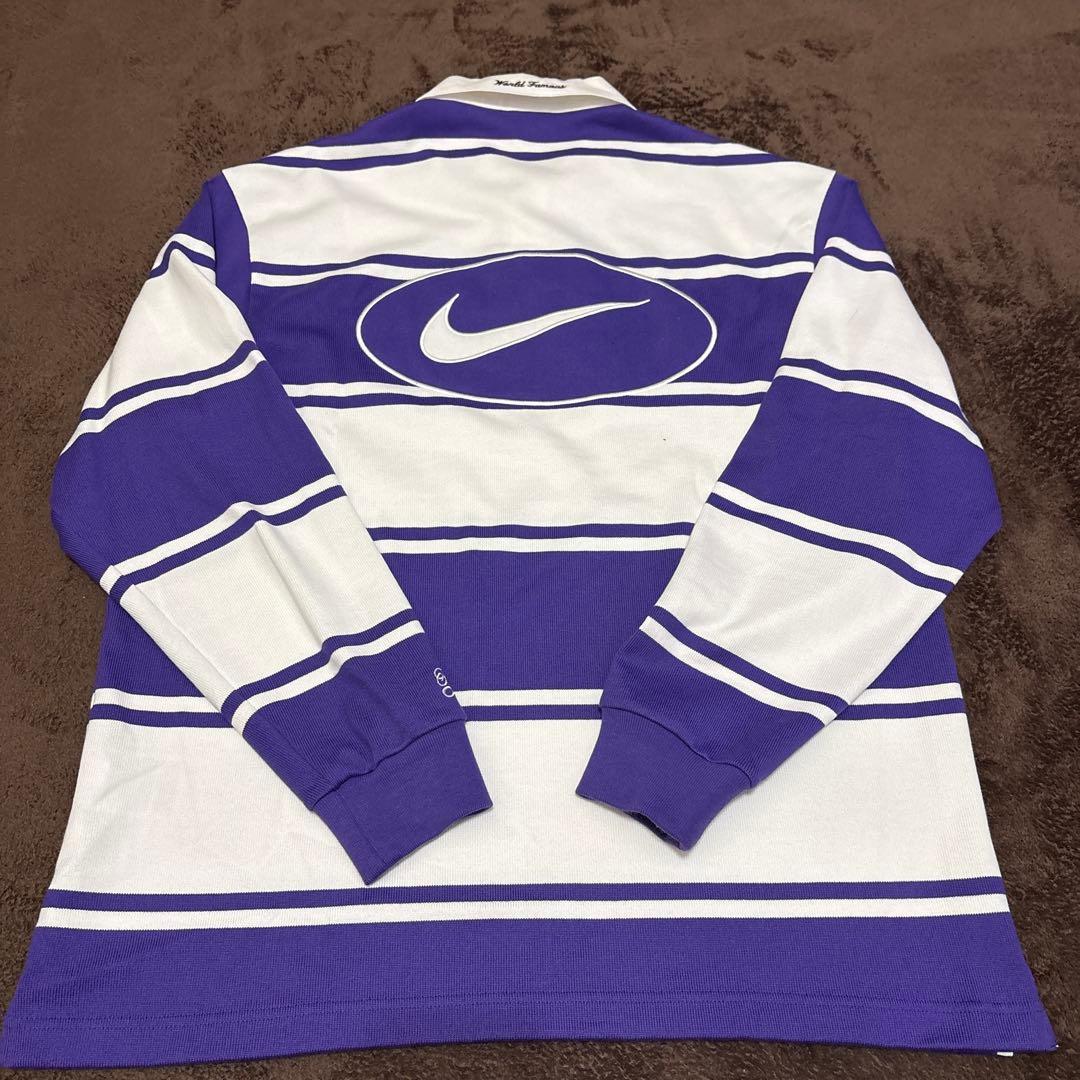トップス Supreme x Nike Stripe Rugby Purple