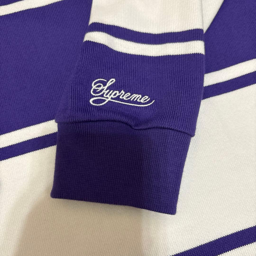 トップス Supreme x Nike Stripe Rugby Purple