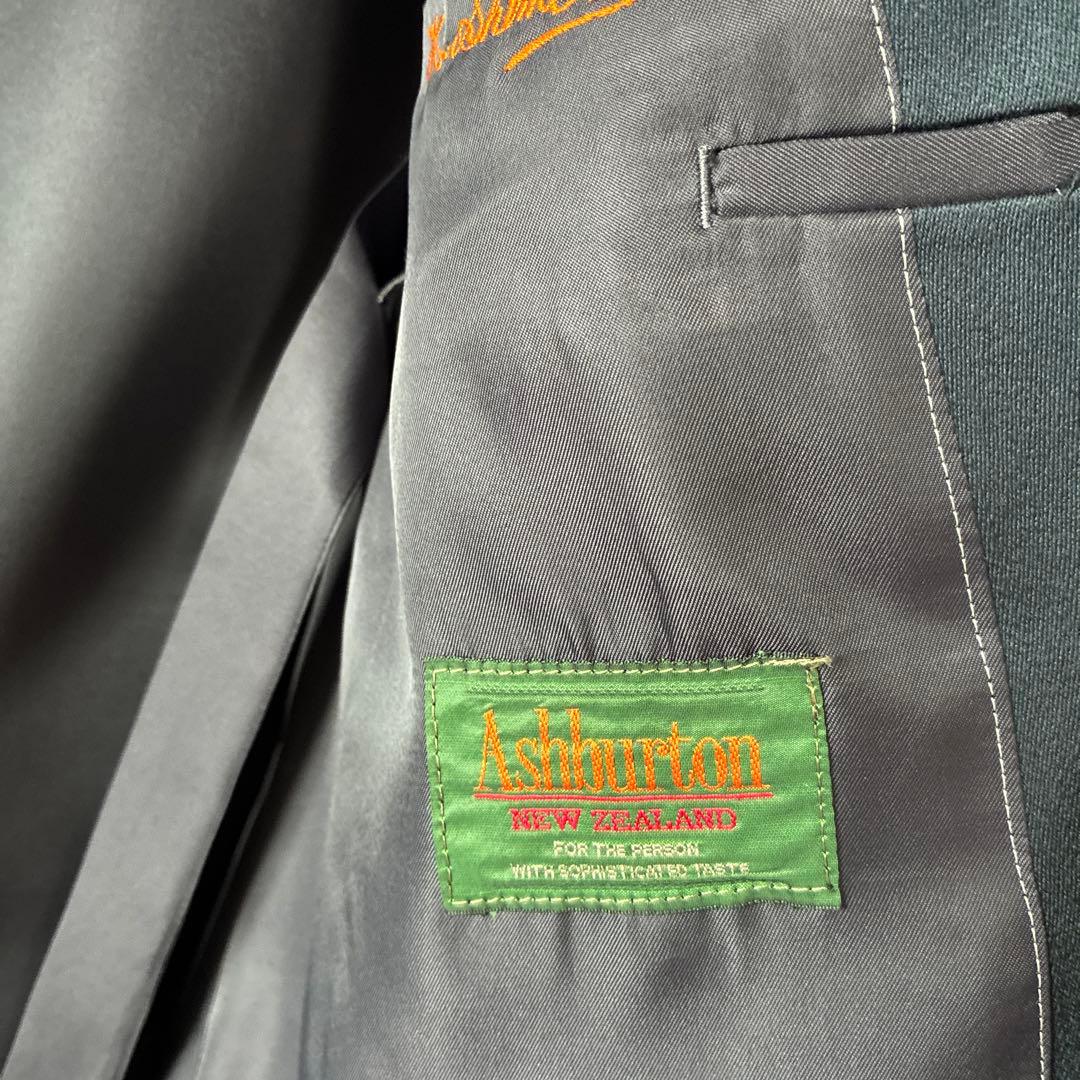 ダークグリーン　ダブルブレスト スーツセット　オーダースーツ日本製　超美品