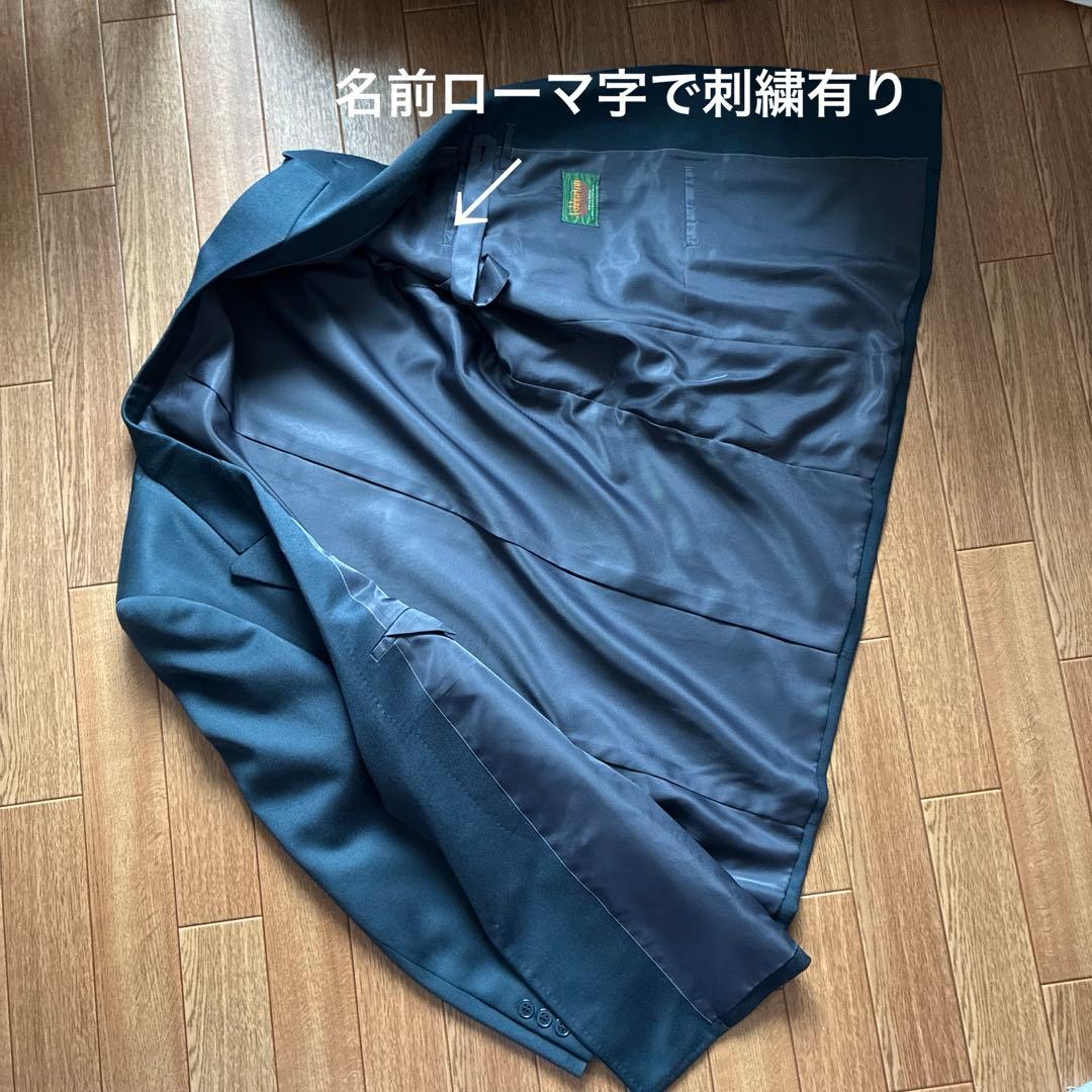 ダークグリーン　ダブルブレスト スーツセット　オーダースーツ日本製　超美品