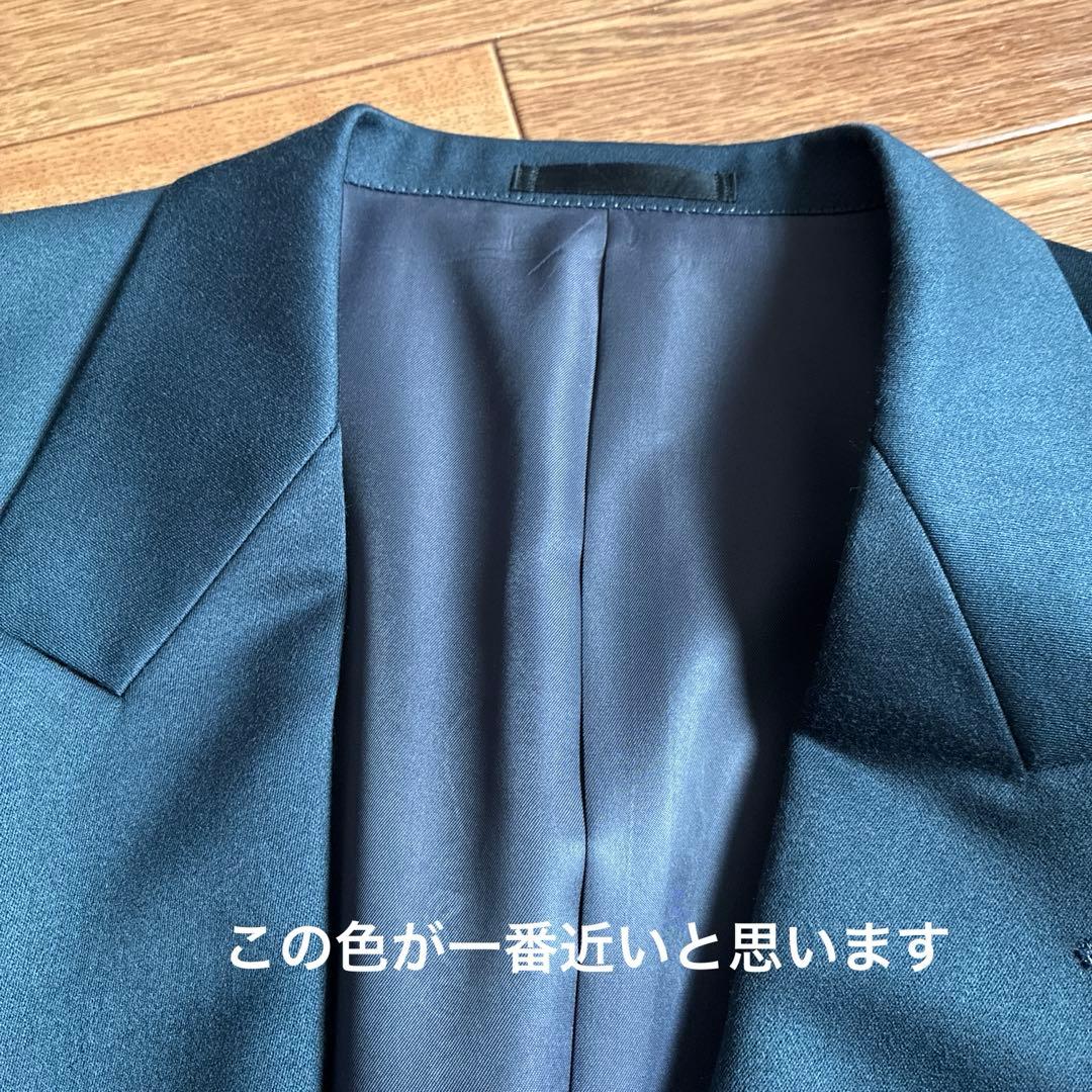 ダークグリーン　ダブルブレスト スーツセット　オーダースーツ日本製　超美品