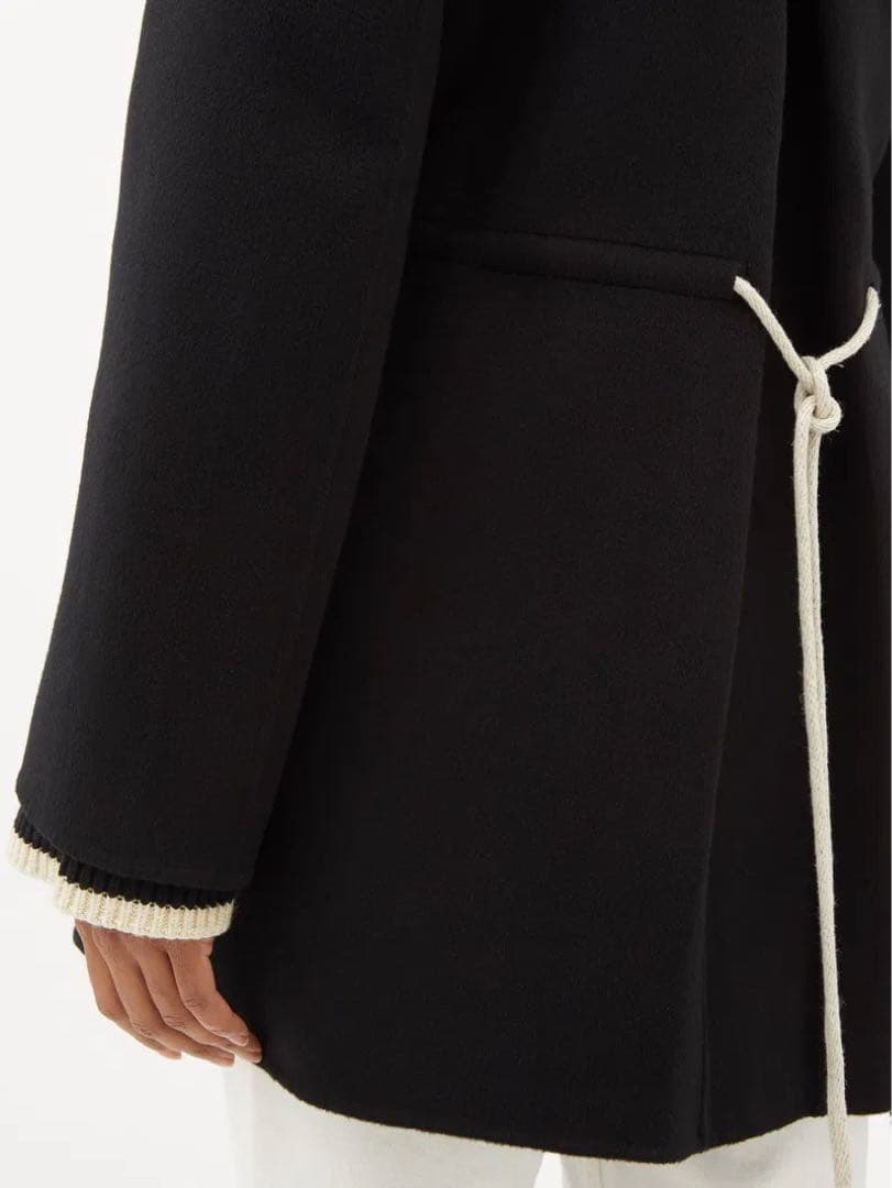 ジャケット・アウター Toteme Drawstring Wool Hooded Jacket