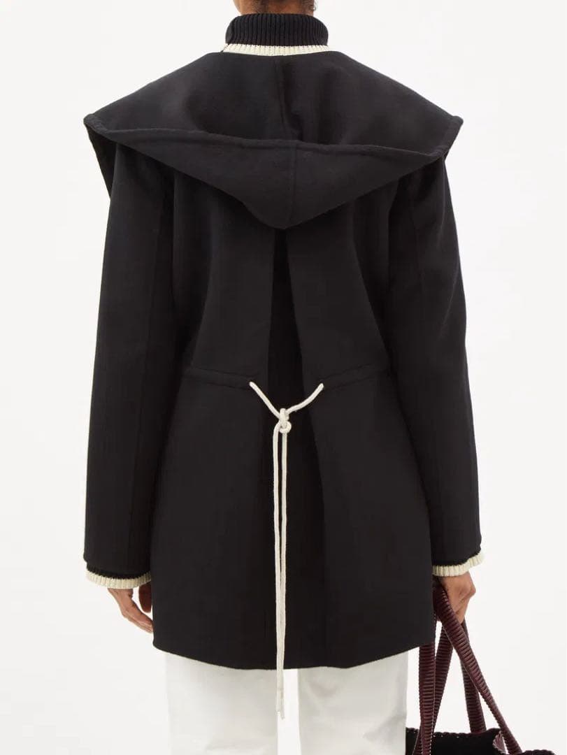 ジャケット・アウター Toteme Drawstring Wool Hooded Jacket