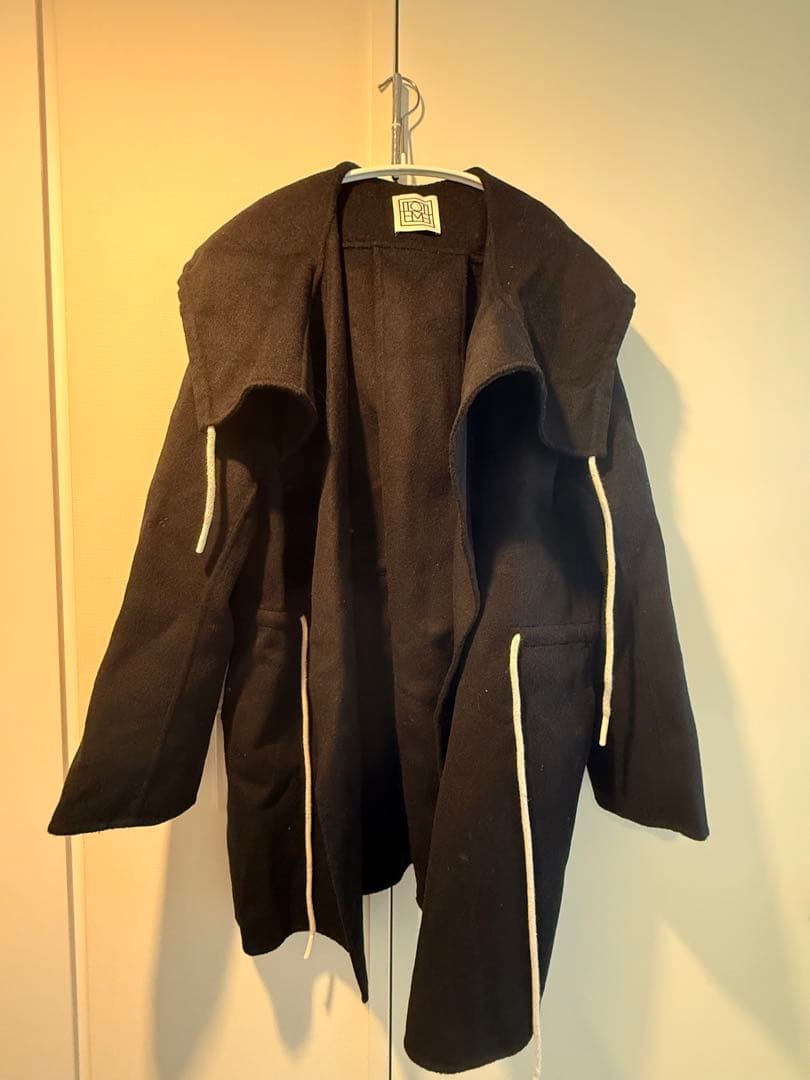 ジャケット・アウター Toteme Drawstring Wool Hooded Jacket