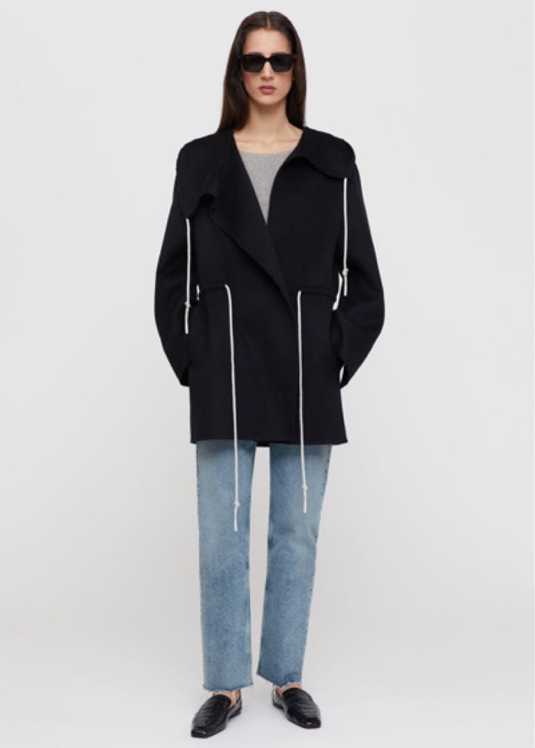 ジャケット・アウター Toteme Drawstring Wool Hooded Jacket