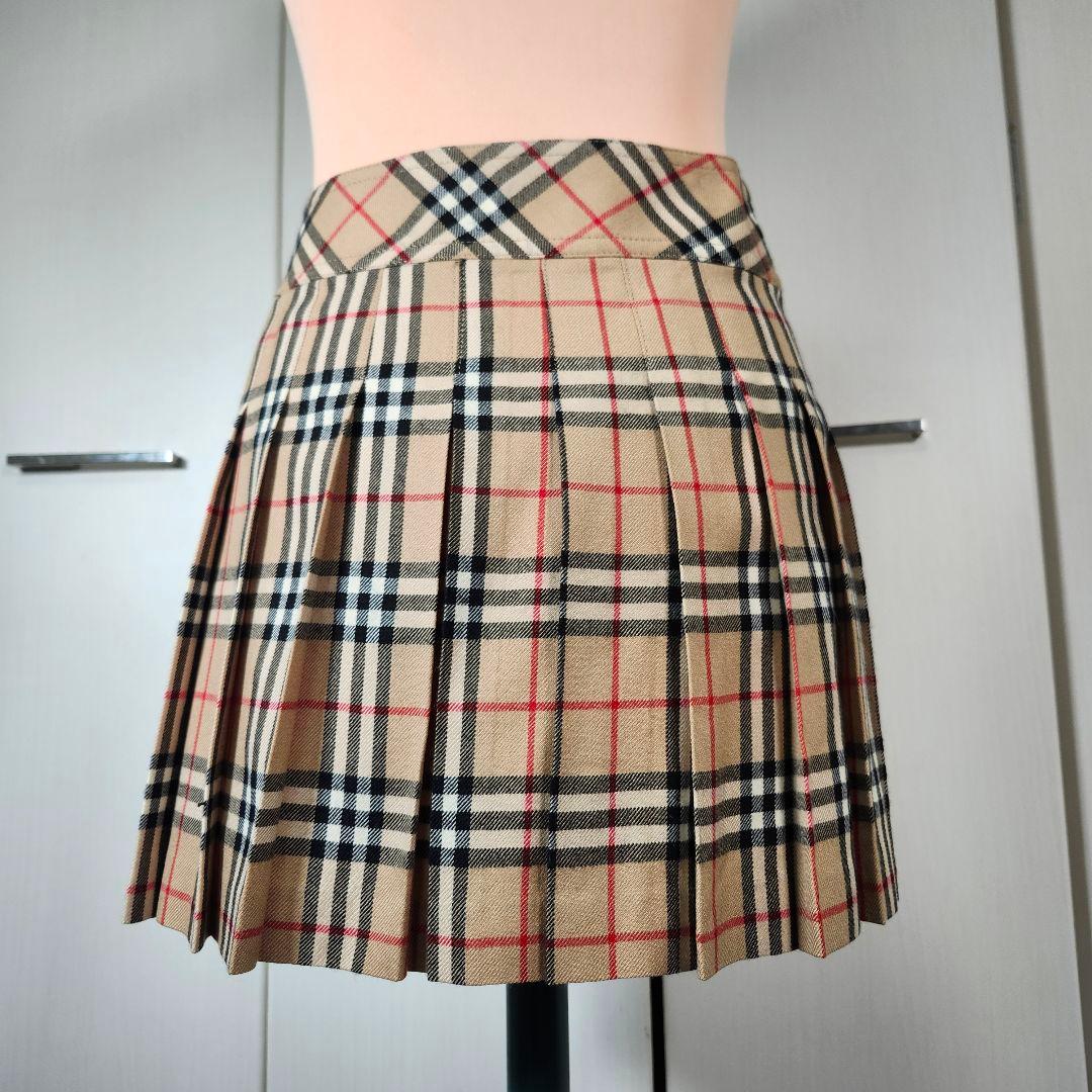 ママリン　バーバリーブルーレーベル スカート 巻きスカート ノバチェック