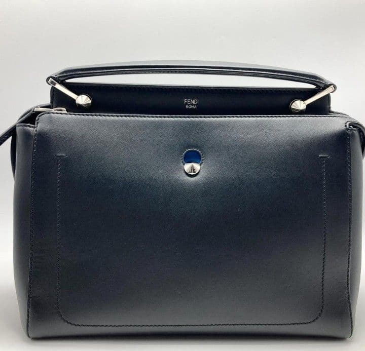 極美品 ポーチ 袋付　フェンディ　ドットコム　2wayバッグ　ブラック