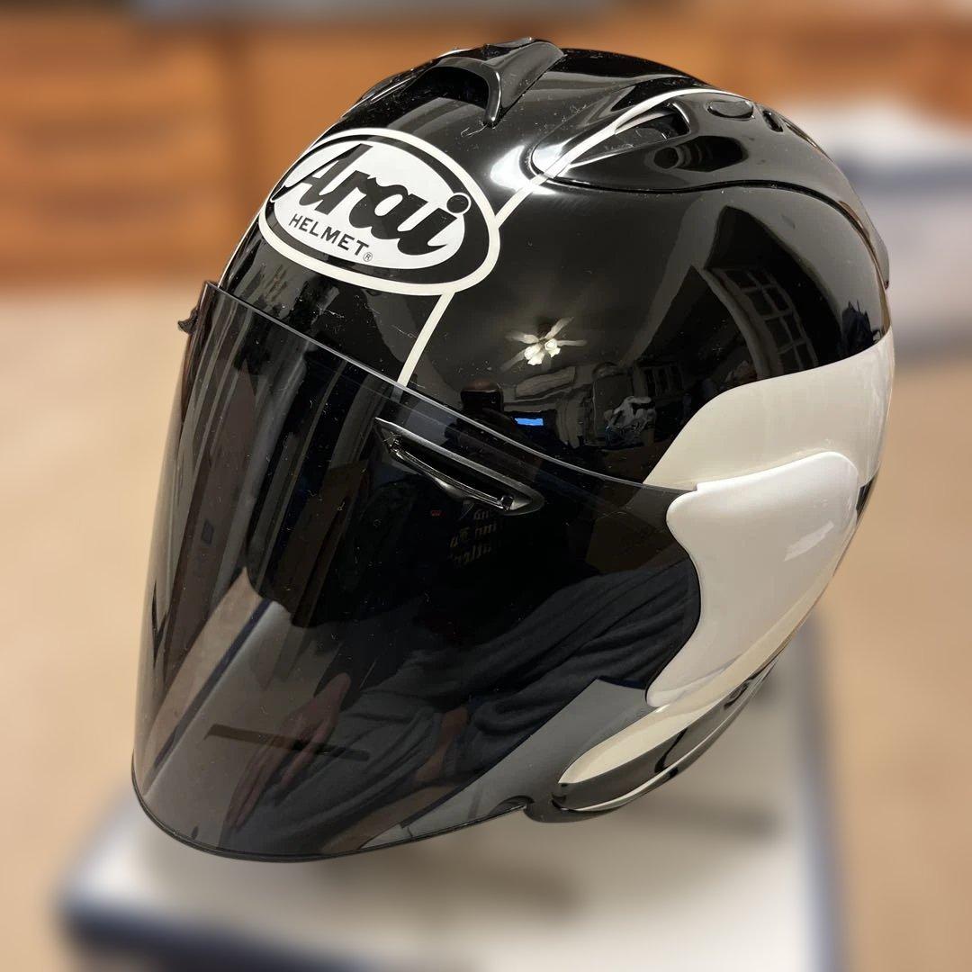 Arai アライSZ-Ram4平忠彦レプリカジェットヘルメットM 黒黒