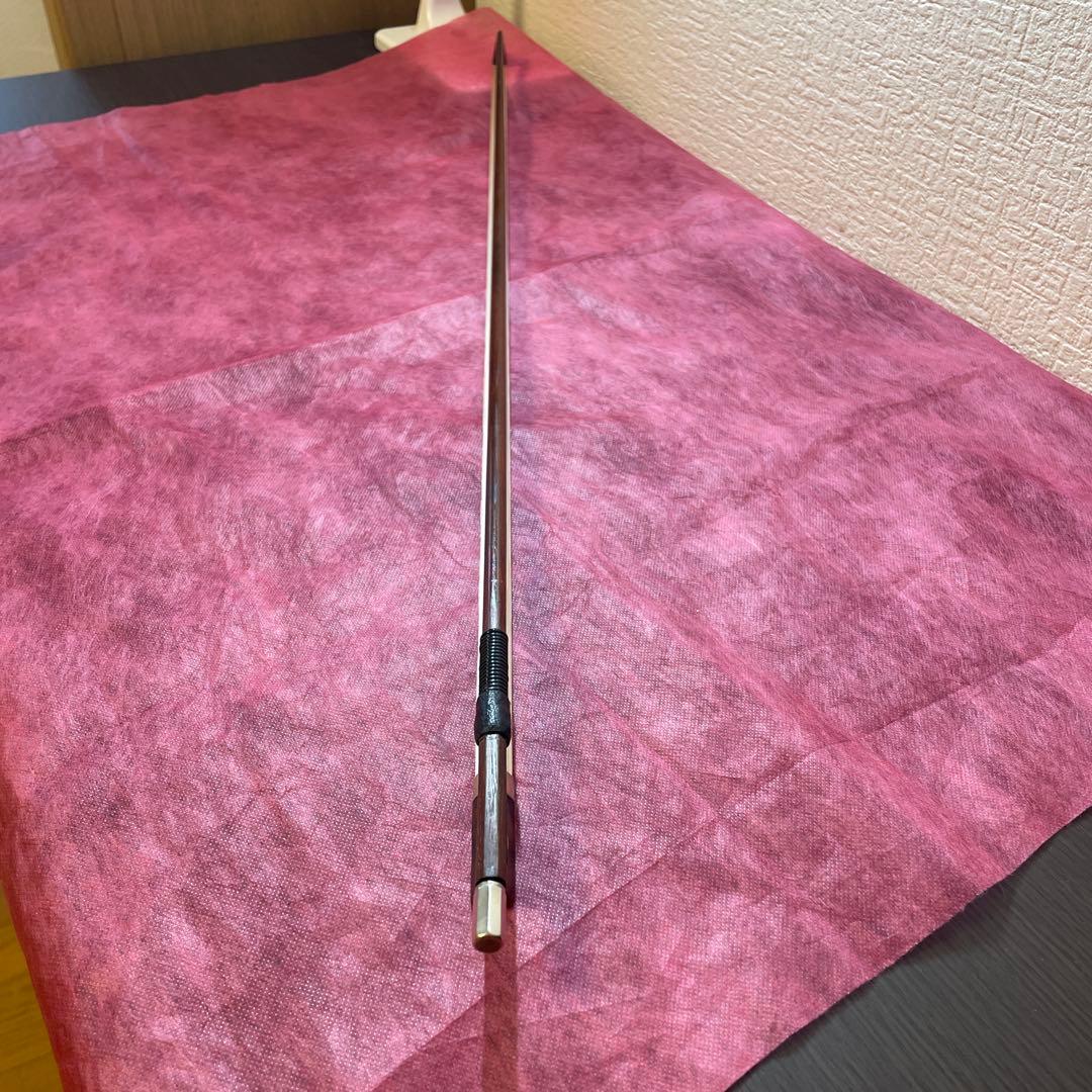 m*a様 バイオリン弓 鼈甲フロッグ 4/4 毛替え済み