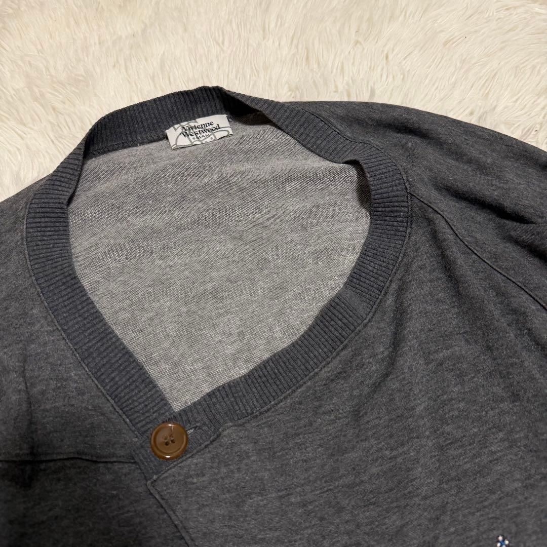 美品XLサイズ相当　ヴィヴィアンウェストウッドマン　アシンメトリーカーディガン