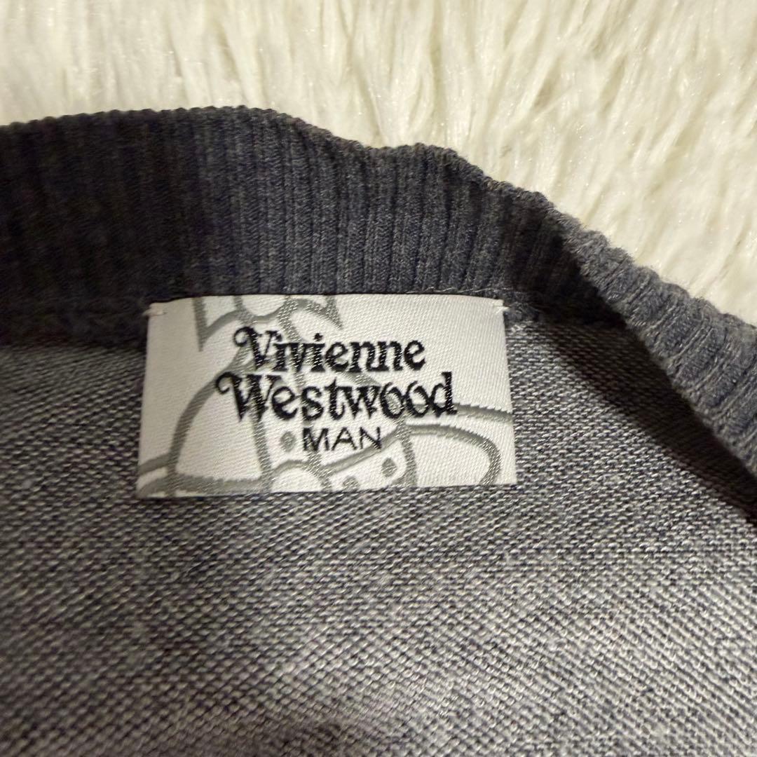 美品XLサイズ相当　ヴィヴィアンウェストウッドマン　アシンメトリーカーディガン