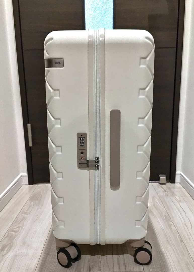 ACE　キャリーケース　スカーラ　69L　オフホワイト　TSAダイヤルロック