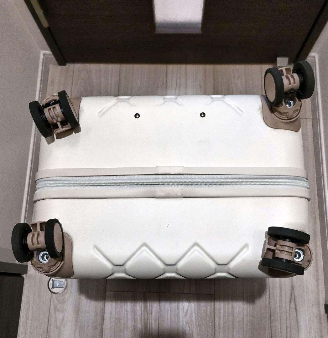 ACE　キャリーケース　スカーラ　69L　オフホワイト　TSAダイヤルロック