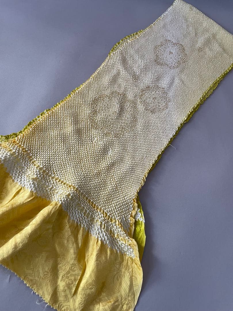 美品　七五三　大きめ7歳　8歳　正絹お着物セット　大四つ身