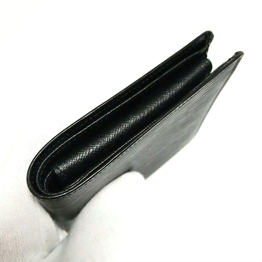 ★美品★ルイヴィトン★エピ ポルトビエ カルトクレディ モネ★二つ折り財布★黒★