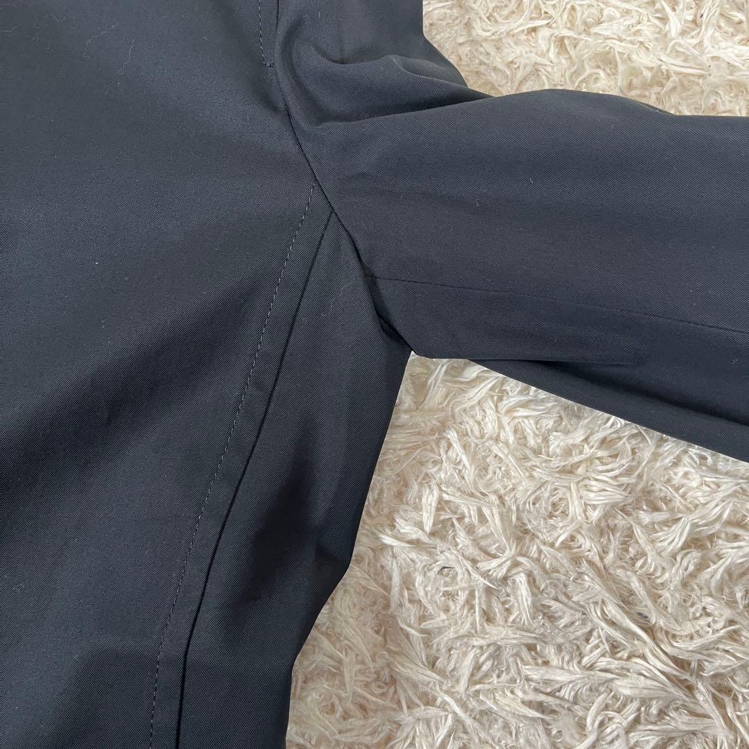 バーバリーロンドン ステンカラーコート ブラック ノバチェック 7 Sサイズ