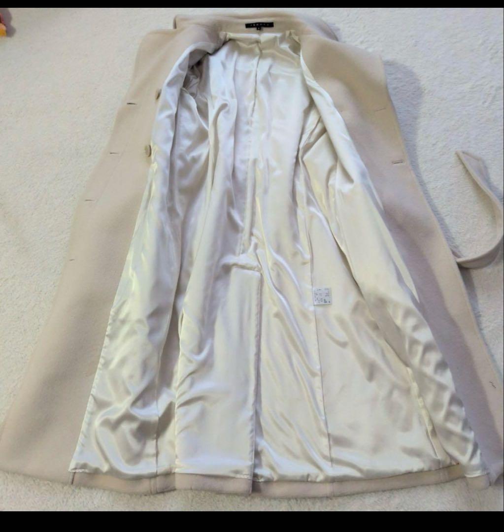 美品✩ダブルフェイス✩カシミア・アンゴラ混✩セオリー✩ロングコート✩М