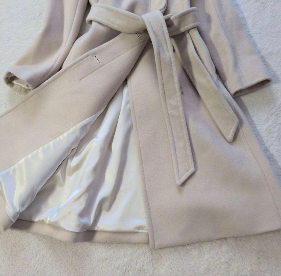 美品✩ダブルフェイス✩カシミア・アンゴラ混✩セオリー✩ロングコート✩М