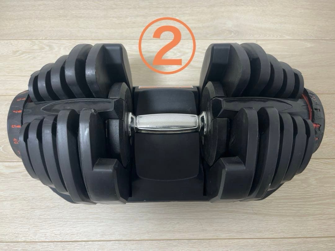 ②可変式ダンベル 40キロ　ダイヤル式　1個