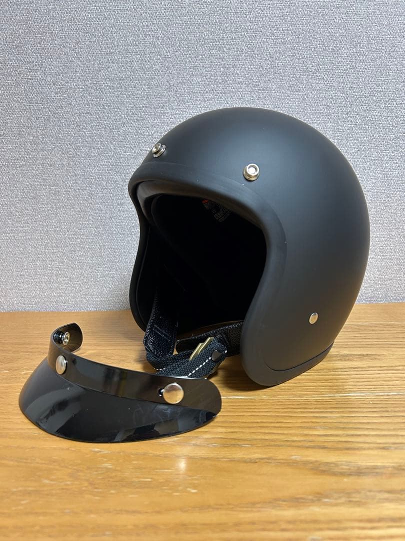 500TXタイプ ビートル　ジェットヘルメットBUCO tt&co 4XL 黒