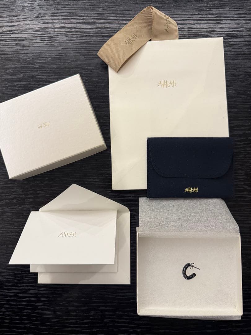 AHKAH アーカー　アンパサンド　ピアス（片耳用）