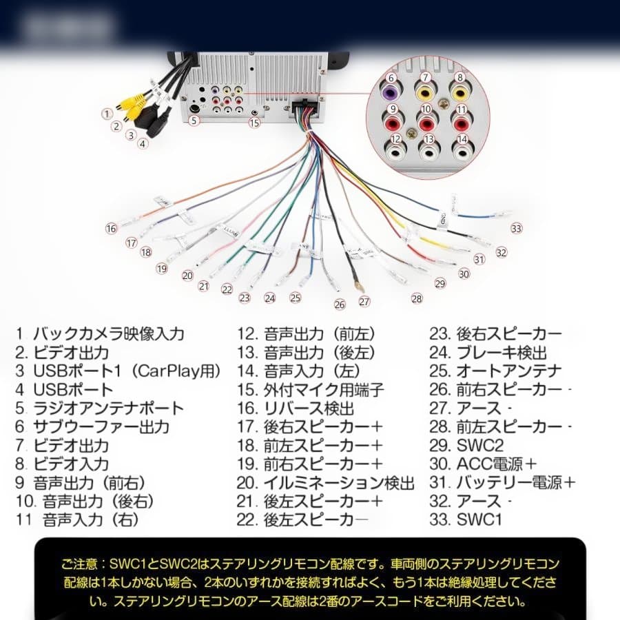 【新品未使用品】XTRONS 10.1インチ2DINカーオーディオ(TL10S)