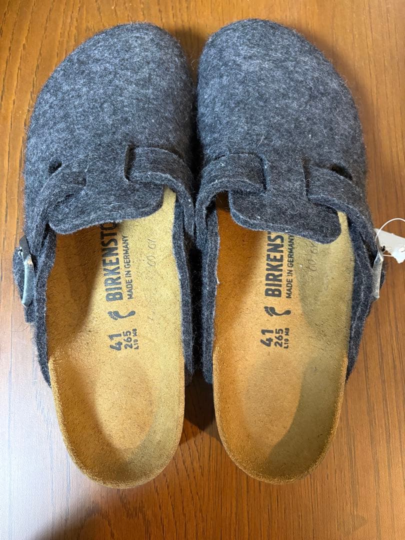 最終値下げBIRKENSTOCK BOSTON ボストン ウールフェルト グレー