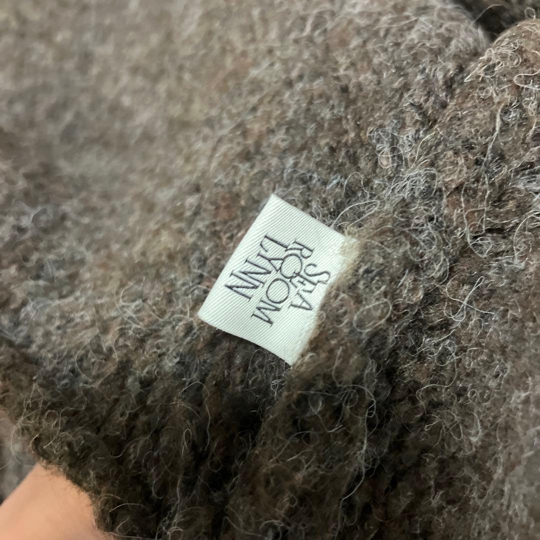 シールームリン　Fringeフーディーマフラー　 ブラウン