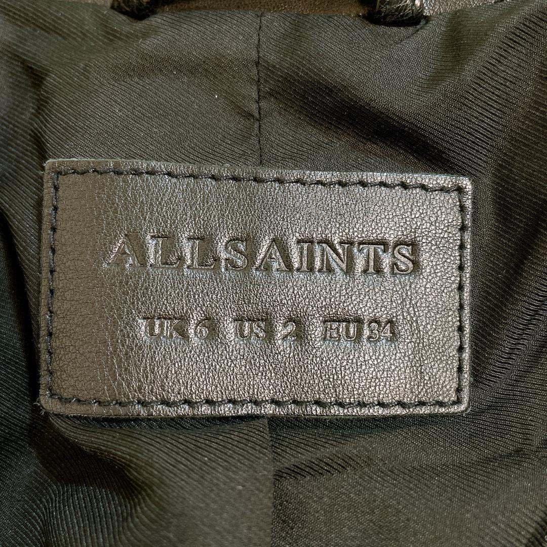 ALLSAINTS オールセインツ ダブルライダースジャケット 黒 レザー