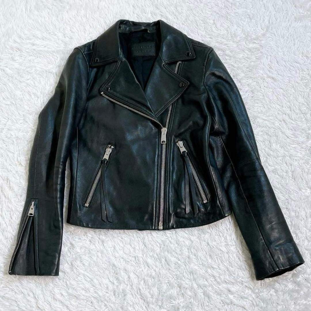 ALLSAINTS オールセインツ ダブルライダースジャケット 黒 レザー