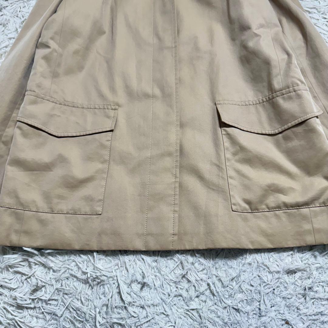 バーバリーロンドン　スプリングコート　ステンカラー　メガチェック　ベージュ　40