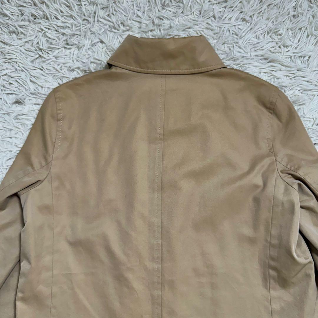 バーバリーロンドン　スプリングコート　ステンカラー　メガチェック　ベージュ　40