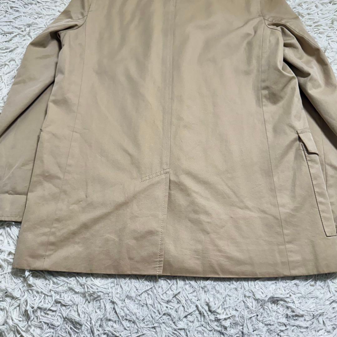 バーバリーロンドン　スプリングコート　ステンカラー　メガチェック　ベージュ　40