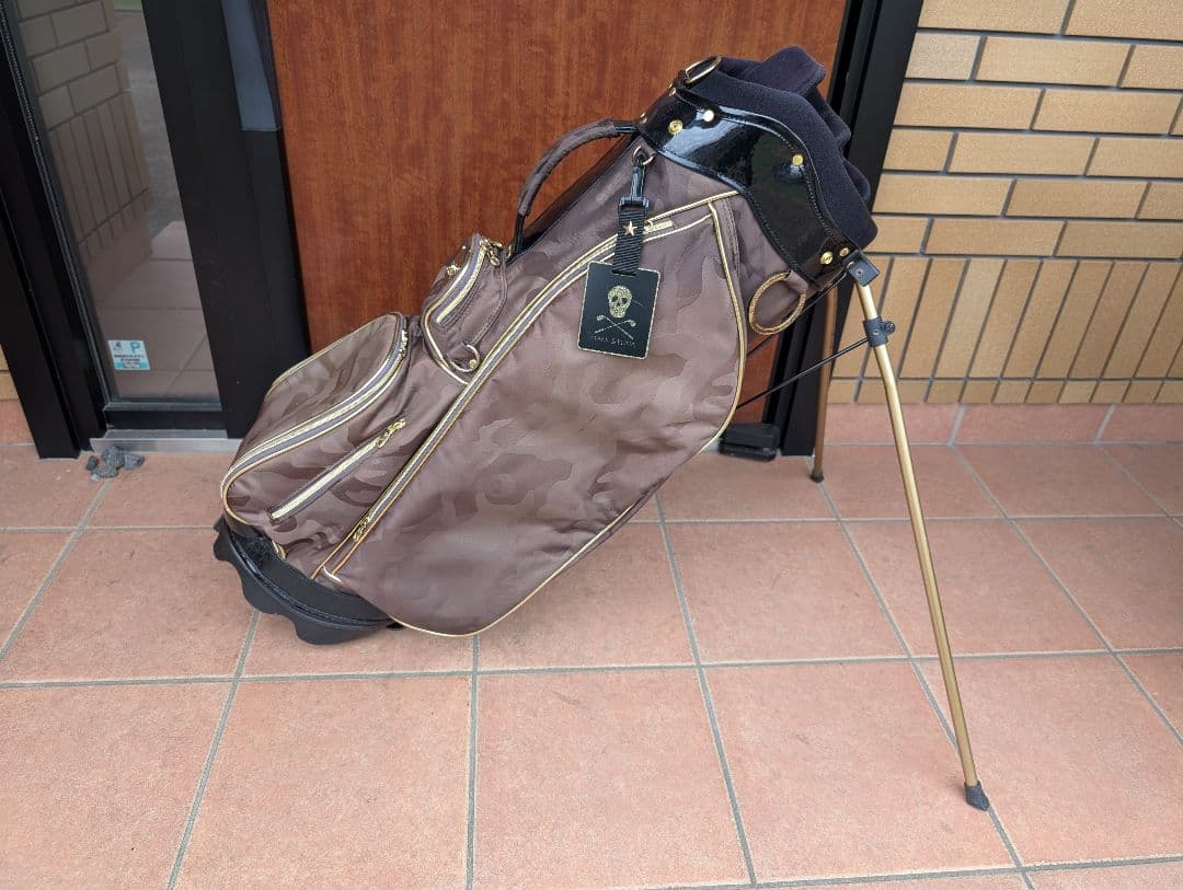 【美品】MARK & LONA ゴルフ　名札付　キャディバッグ