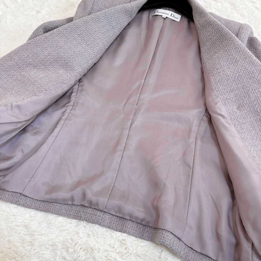 クリスチャンディオール ツイード ジャケット テーラード ダブル