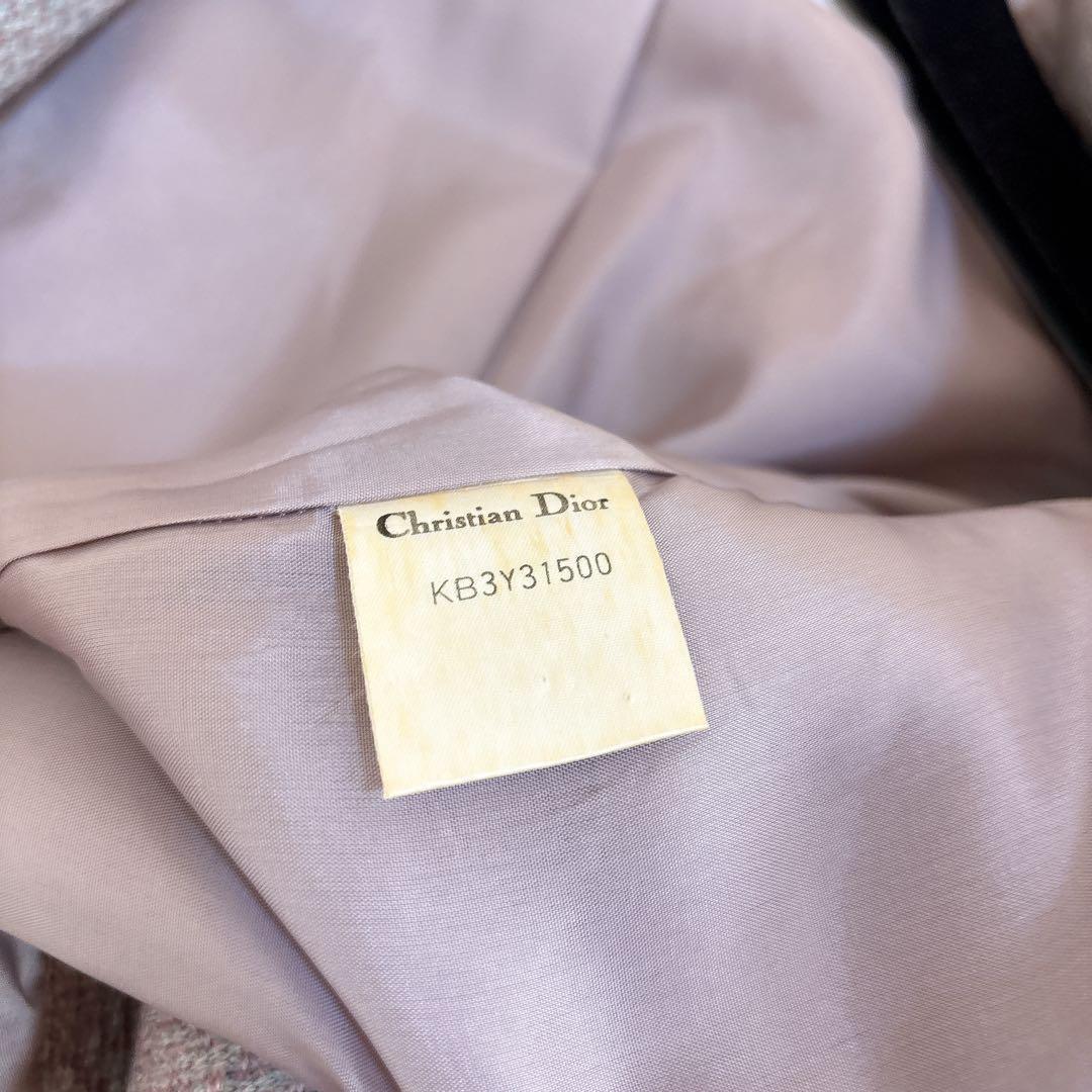 クリスチャンディオール ツイード ジャケット テーラード ダブル