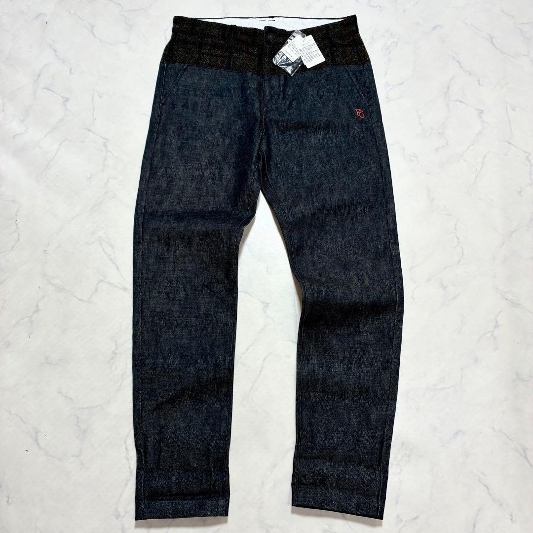 未使用✨PEARLY GATES ツィード×デニム パンツ 切り替え ゴルフ L