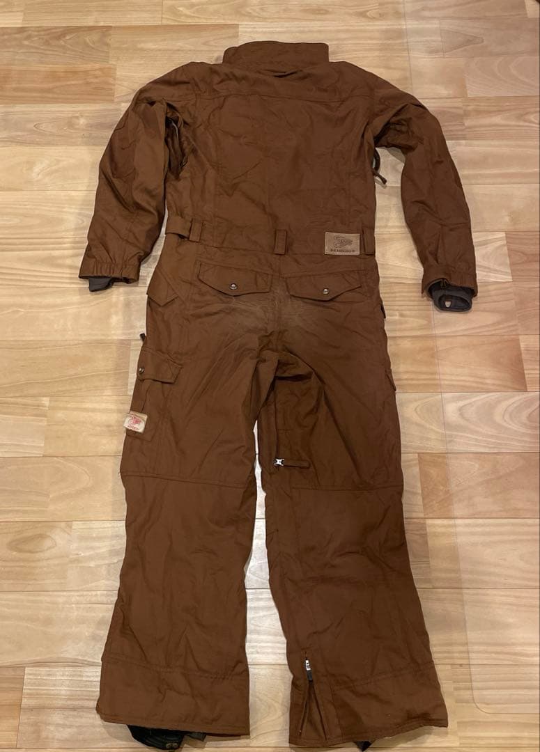 スノーボードウェア　TRANSCOOTレディース　ファー付きフード　ツナギ