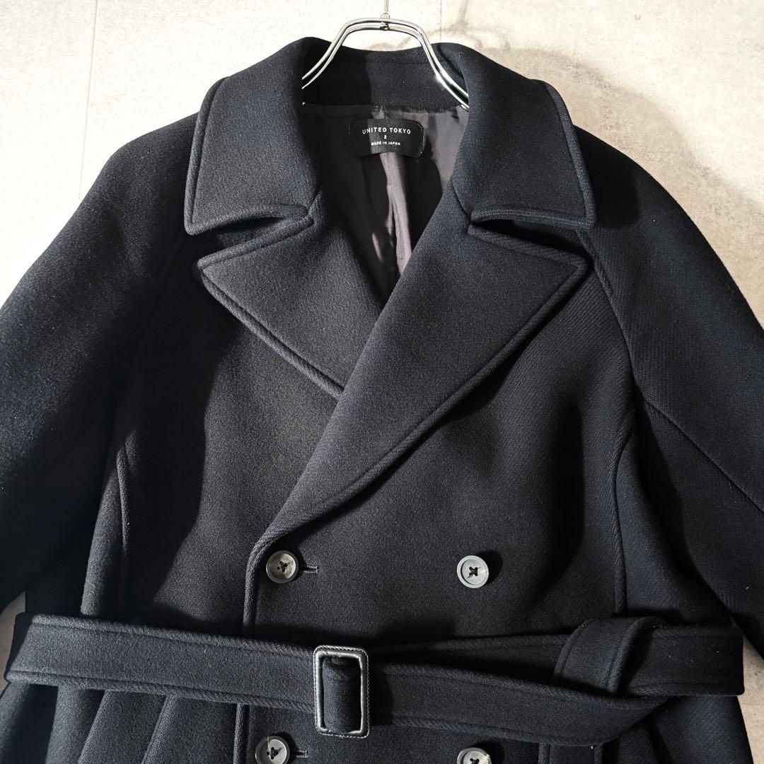 美品✨️ユナイテッドトウキョウ スーパー140sメルトンダブルチェスター 2 黒