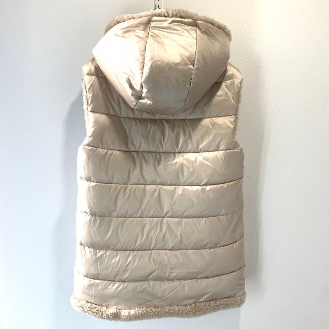 に*☆様 MARELLA リバーシブル テディベアボア ダウンベスト ベージュ