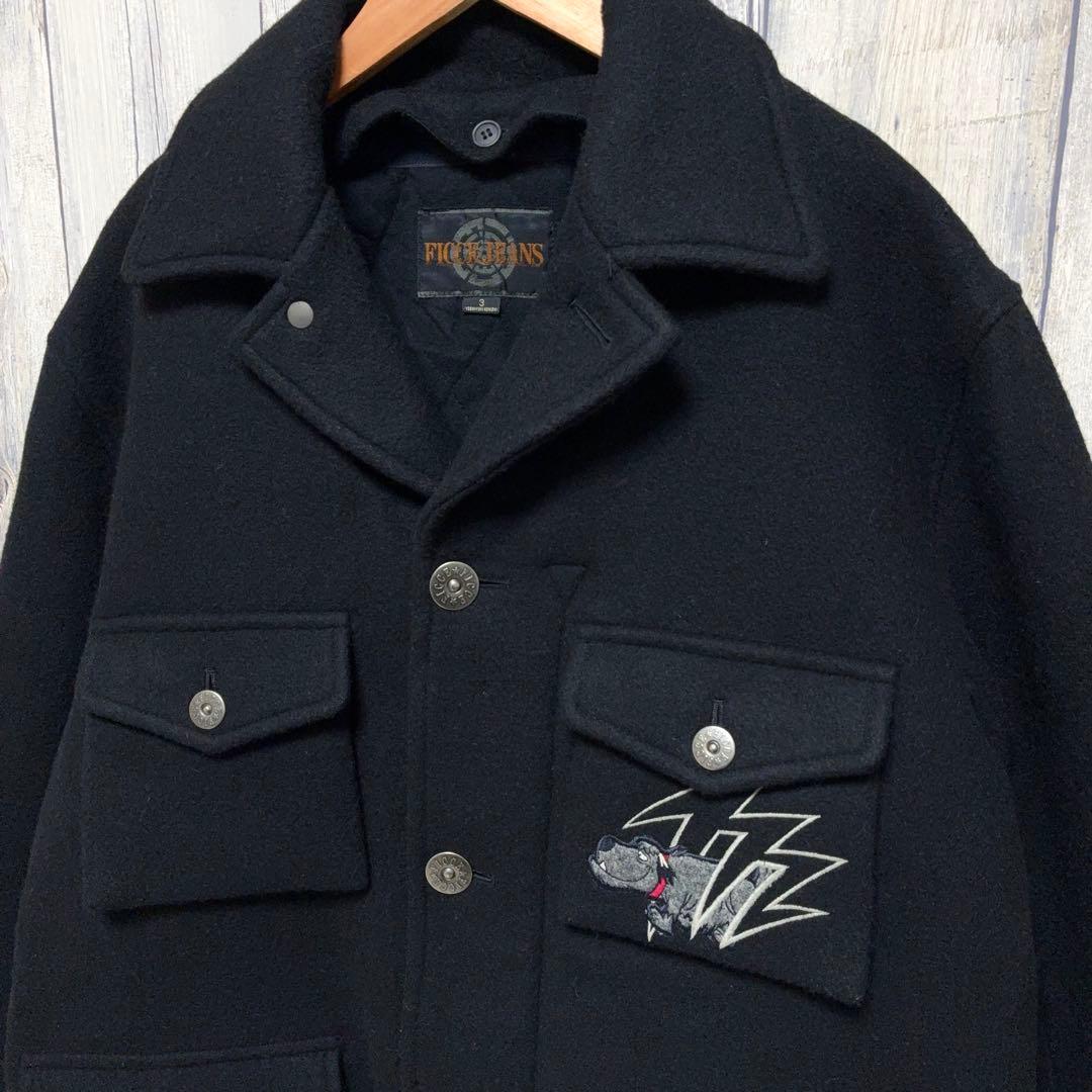 90s FICCE JEANS フィッチェ ウールジャケット ヨシユキコニシ L