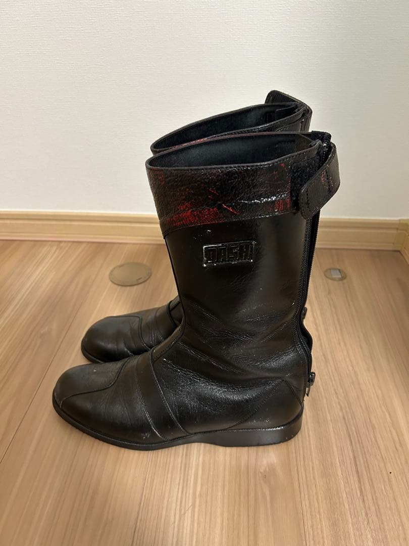 DUSHレーシング　26.0cm 本革　特攻ブーツ　当時物　トーヨコ　クシタニ