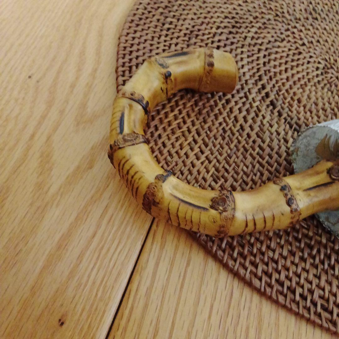 花柄折りたたみ傘 竹製ハンドル　リバティ